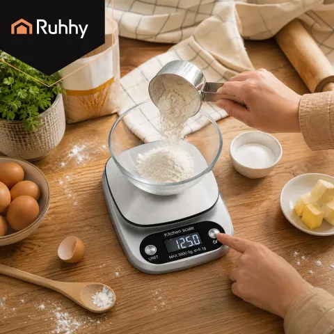 Кухонные весы 5 кг 0,1 г, электронные Ruhhy 27931