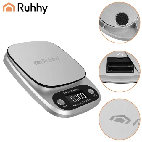 Кухонные весы 5 кг 0,1 г, электронные Ruhhy 27931