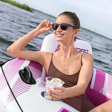 Надувное кресло со спинкой BESTWAY 43953 для плавания