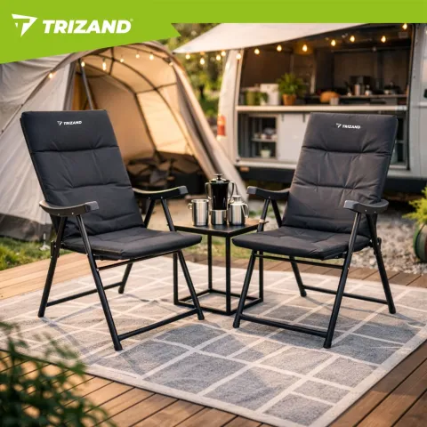 Комплект складных стульев 2 шт. кемпинговых с подлокотниками Trizand 27610