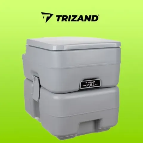 Портативный туалет туристический Trizand 24498 серый