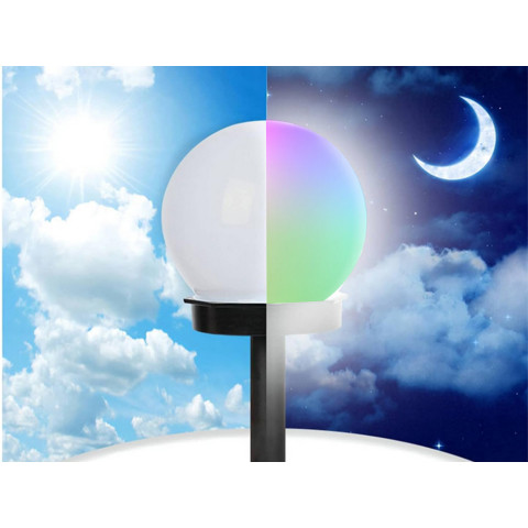 Світильники-кулі RGB на сонячних батареях 4 шт Solar Globe