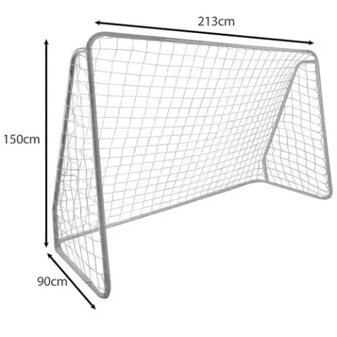 Металлическая сетка для футбольных ворот 213x150x90 см