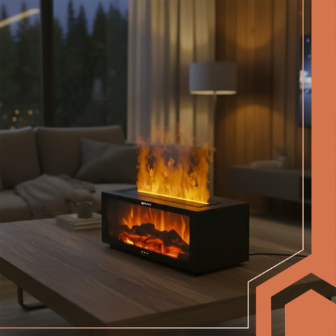 Ароматичний зволожувач повітря 150 мл з ефектом полум’я Ruhhy 