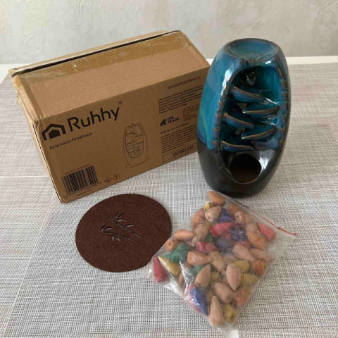 Декоративний аромакамін Водоспад та 55 ароматичних паличок