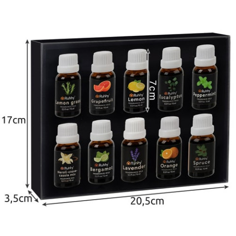 Набор эфирных масел 10шт по 15 мл Ruhhy