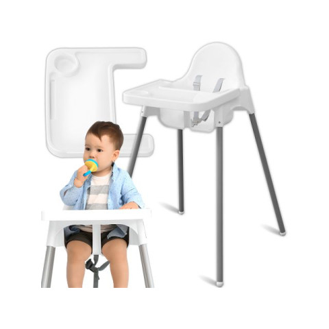 Детское кресло 2 в 1 для кормления с подносом и ремнями.