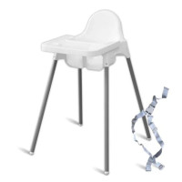 Детское кресло 2 в 1 для кормления с подносом и ремнями.