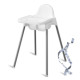 Детское кресло 2 в 1 для кормления с подносом и ремнями.