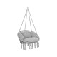 Гамак подвесное кресло с подушкой аист серый