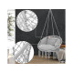 Гамак подвесное кресло с подушкой аист серый