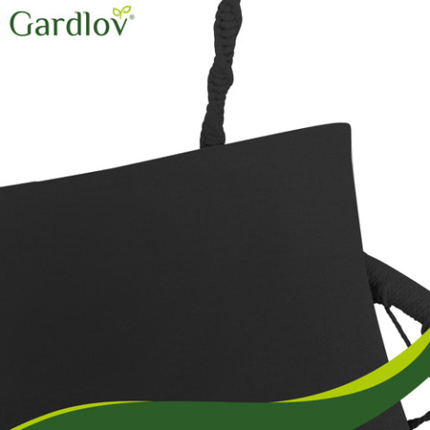 Подушка для садової гойдалки GARDLOV гніздо лелеки для 2 осіб чорна