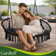 Подушка для садової гойдалки GARDLOV гніздо лелеки для 2 осіб чорна