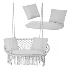 Подушка для садової гойдалки GARDLOV гніздо лелеки для 2 осіб сіра