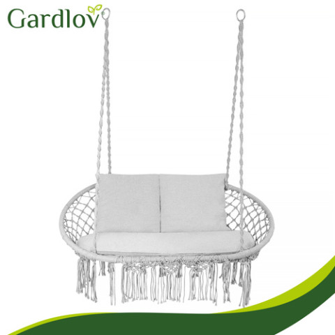 Подушка для садовых качелей GARDLOV гнездо аиста для 2 человек серая