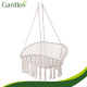Садова гойдалка Gardlov "Гніздо лелеки" двомісна до 300 кг + 3 подушки бежева