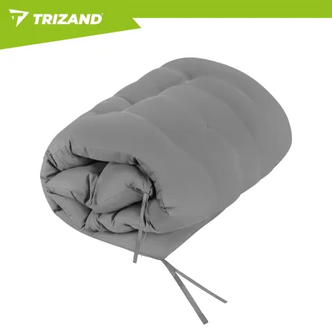 Складной садовый шезлонг 192x68x28 см Trizand 27633 серый