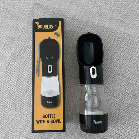 Дорожня поїлка з мискою для собак Purlov 21033  