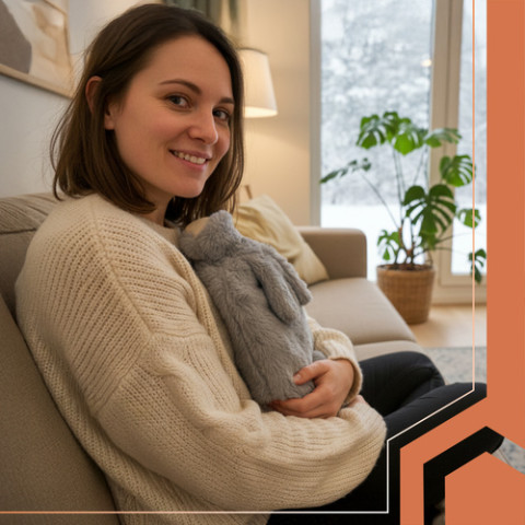 Гумова грілка з чохлом 1,8 л Ruhhy 