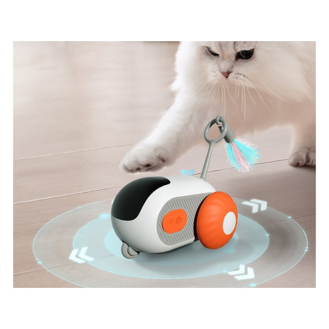 Интерактивная игрушка для кошек с пультом HD-7075 оранжевая.