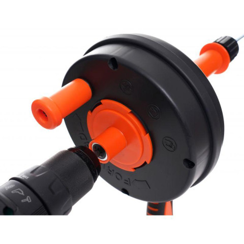 Трос для очищення каналізаційних труб Kraft&Dele KD11765 Спіраль довжина 7,6 м