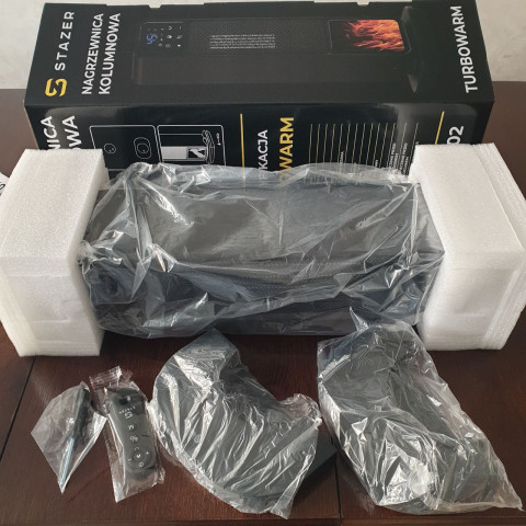 Вентиляторный обогреватель с эффектом каминного пламени 2200 Вт. Stazer TURBOWARM