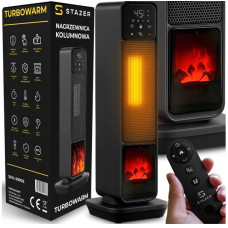 Вентиляторний-обігрівач із ефектом камінного полум'я 2200 Вт. Stazer TURBOWARM