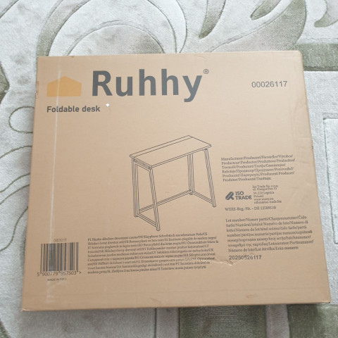 Складной деревянный стол Ruhhy черный