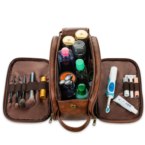 Косметичка для подорожей Bedee туристична коричнева