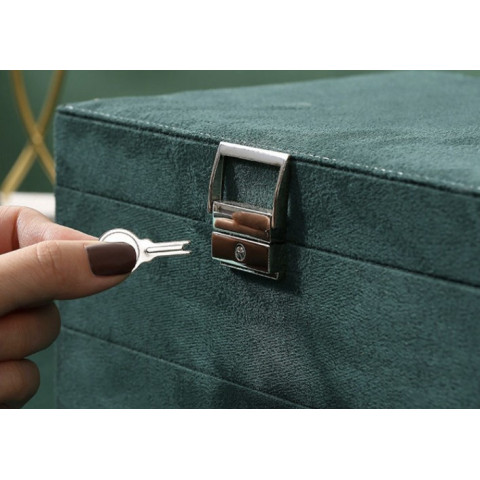 Ящик органайзер для драгоценностей Soulima зеленый