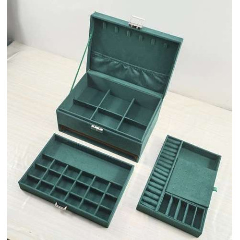 Ящик органайзер для драгоценностей Soulima зеленый