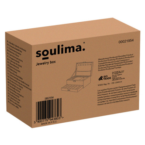 Ящик органайзер для драгоценностей Soulima зеленый