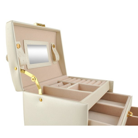 Скринька органайзер для прикрас Beautylushh бежевий