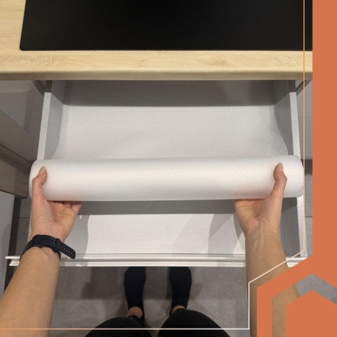 Протиковзкий килимок для шухляд 500x50 Ruhhy 24897 білий