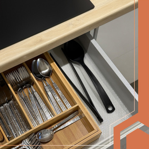 Протиковзкий килимок для шухляд 500x50 Ruhhy 24897 білий