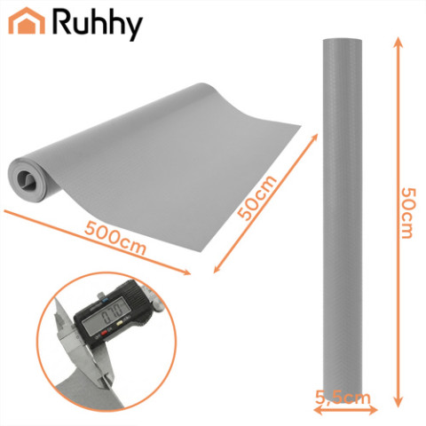 Противоскользящий коврик для ящиков 500x50 Ruhhy 26866 серый