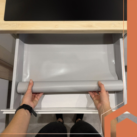 Противоскользящий коврик для ящиков 500x50 Ruhhy 26866 серый