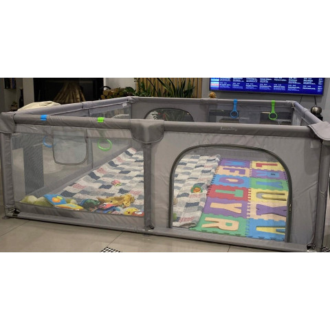 Дитячий манеж з підтримуючими ручками Harmony 180 x 150 см + 50 кульок