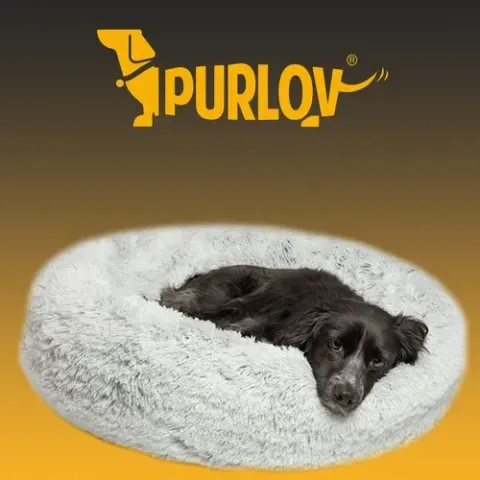 Лежак для собаки Purlov сірий 22759