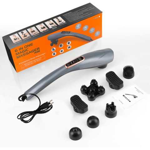 Ручний масажер 6 в 1 з насадками JY-2024A