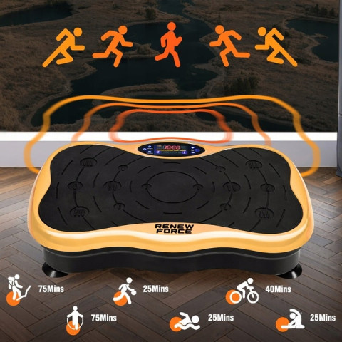 Вібраційна фітнес-платформа Renew Force Bluetooth JF-CFM09-GOLD