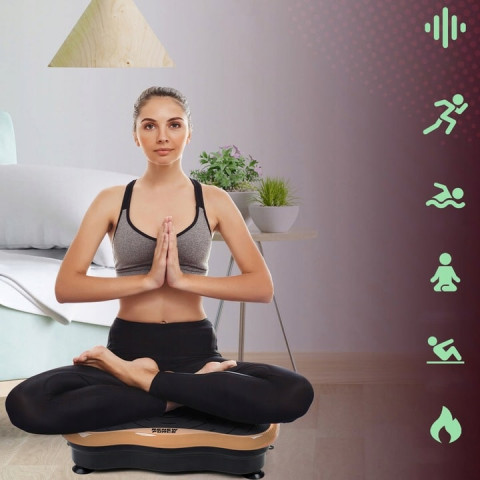 Вібраційна фітнес-платформа Renew Force Bluetooth JF-CFM09-GOLD