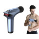Вібраційний масажний пістолет для ніг спини тіла 5 насадок блакитний