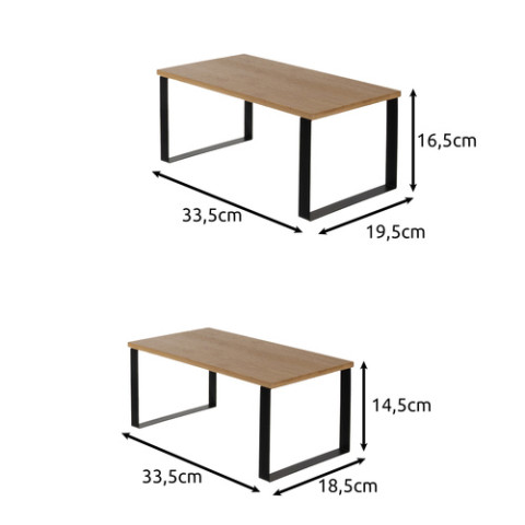 Бамбукова полиця для кухні 2 шт Ruhhy 
