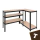 Металевий cтелаж для зберігання 180x90x40 Bigstreen чорний 