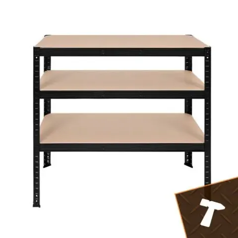 Металевий cтелаж для зберігання 180x90x40 Bigstreen чорний 