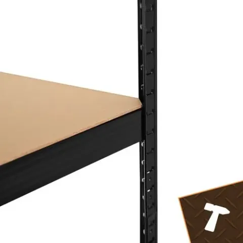 Металевий cтелаж для зберігання 180x90x40 Bigstreen чорний 