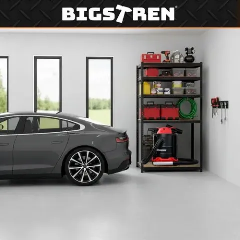 Металевий cтелаж для зберігання 180x90x40 Bigstreen чорний 