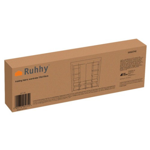 Складана тканинна шафа для одягу 170×170 см Ruhhy