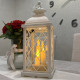 Лампадка 35 см Decorative Led Lantern A7424 на батарейки біла